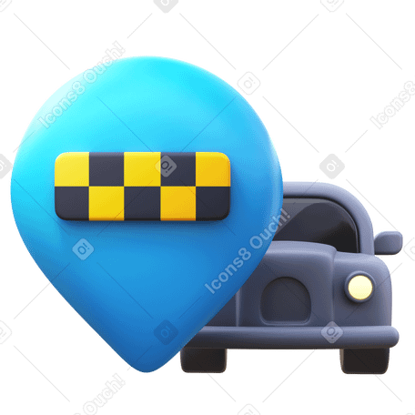 3D cab stand PNG, SVG