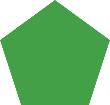 Pentágono verde PNG, SVG