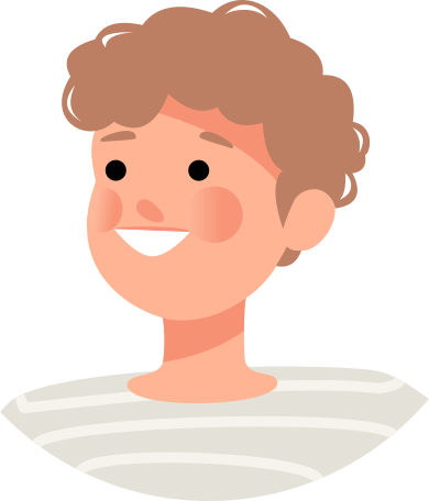 smiling man face Illustration in PNG, SVG