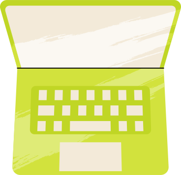 green laptop PNG, SVG