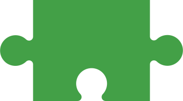 Puzzle piece green в PNG, SVG