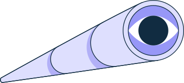 Illustrazione animata cannocchiale in GIF, Lottie (JSON), AE
