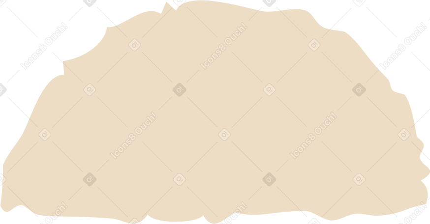beige semicircle PNG, SVG