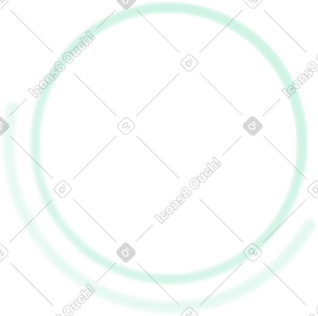 green divergent circles PNG, SVG