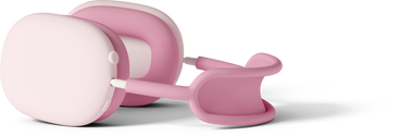 airpods max pink PNG, SVG