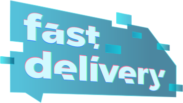 text fast delivery lettering PNG, SVG