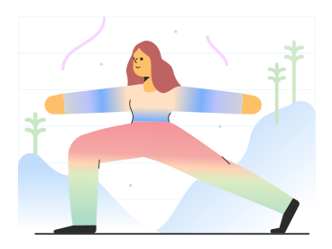 Woman doing yoga outdoors PNG, SVG