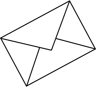 white postal envelope PNG, SVG