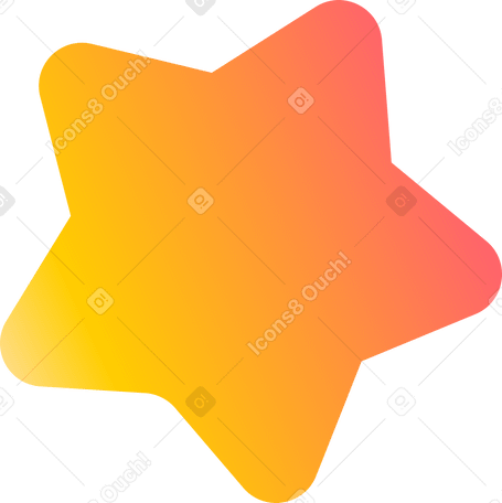 Estrella naranja PNG, SVG