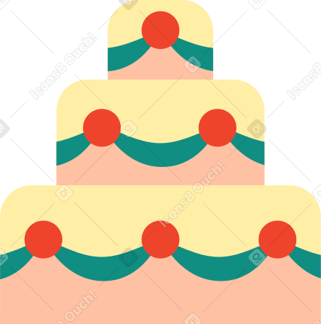 ウエディングケーキ のpngとsvgでのイラスト