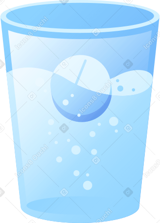 solubale pill glass Illustration in PNG, SVG