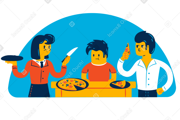 Pizza time PNG, SVG