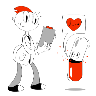 Scientist doing clinical trials of medicine PNG, SVG