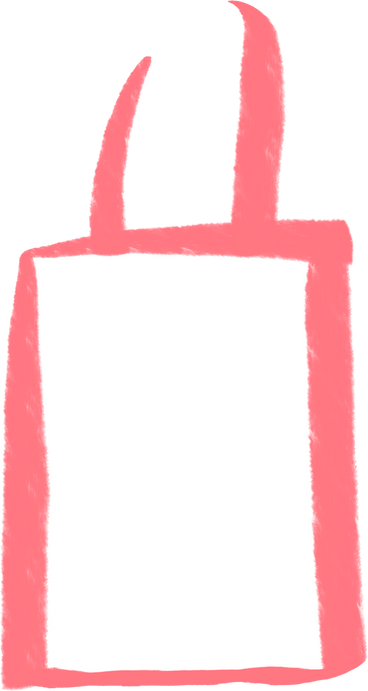 Kleine rosa einkaufstasche PNG, SVG
