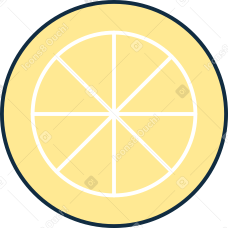 slice of lemon Illustration in PNG, SVG