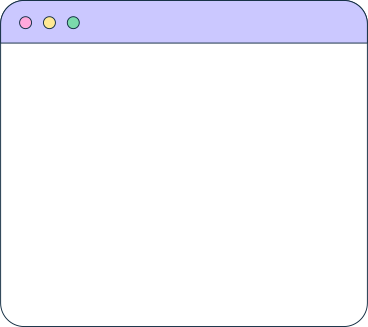 browser window with lilac bar PNG, SVG