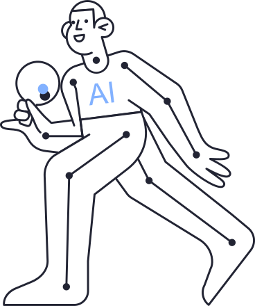 Homem de inteligência artificial PNG, SVG