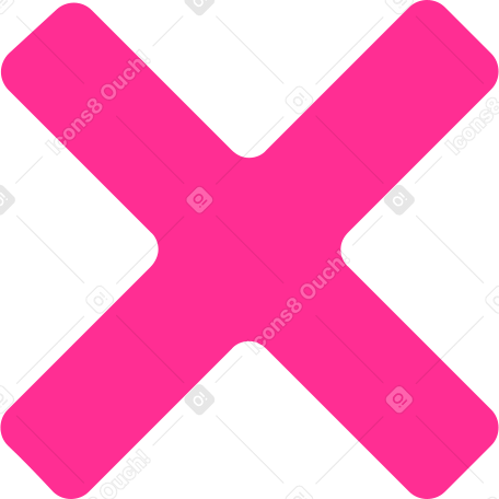 cross mark x Illustration in PNG, SVG