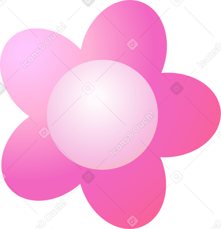 pink flower PNG, SVG