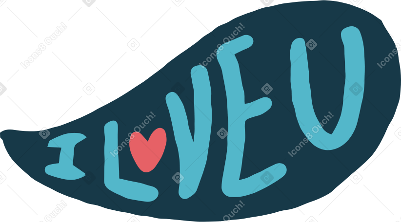 eu te amo PNG, SVG