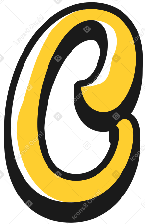 uppercase letter c Illustration in PNG, SVG