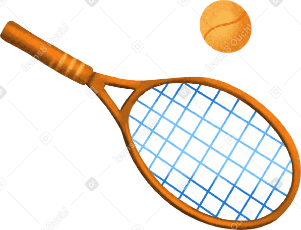 tennis racket and ball PNG、SVG