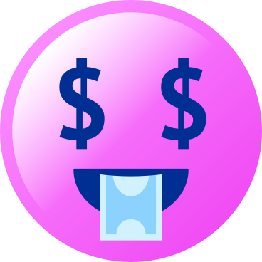 Emoji rico PNG, SVG