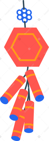 chinese firecrackers Illustration in PNG, SVG