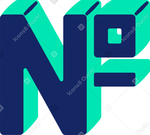 numero sign PNG, SVG