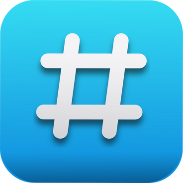 volumetric hashtag icon PNG, SVG