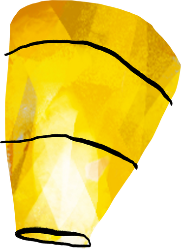 flying paper lantern PNG, SVG