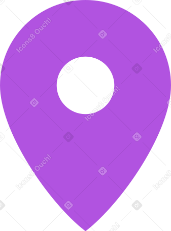 huge purple geotag Illustration in PNG, SVG
