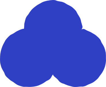 Kleeblatt blau PNG, SVG