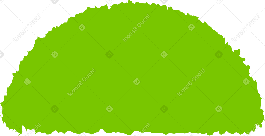 semicircle green PNG, SVG