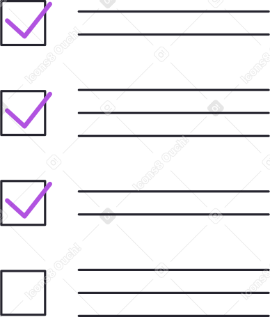 checklist Illustration in PNG, SVG