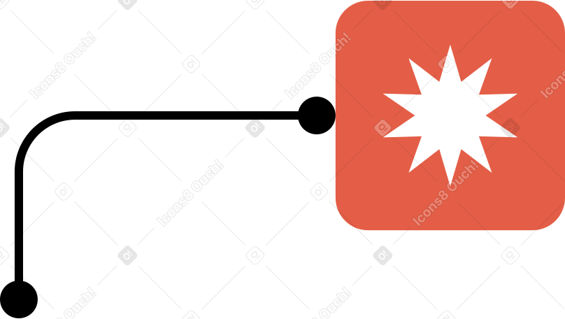 icon with a star and a diagram Illustration in PNG, SVG