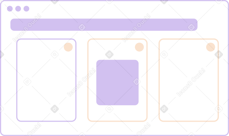 browser window with cards PNG, SVG