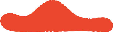 Red long cloud PNG, SVG
