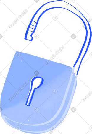 open lock PNG, SVG