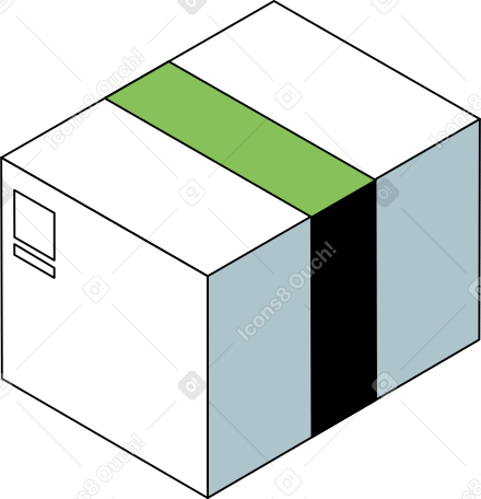 boîte avec du ruban adhésif PNG, SVG