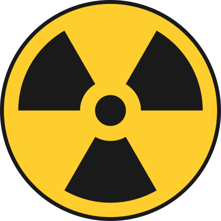 Illustration signe radioactif aux formats PNG, SVG