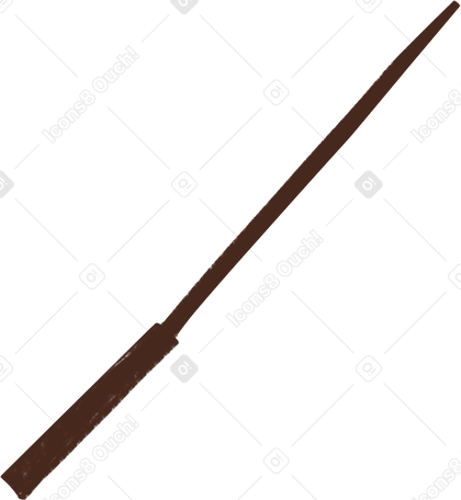 brown pointer stick PNG, SVG