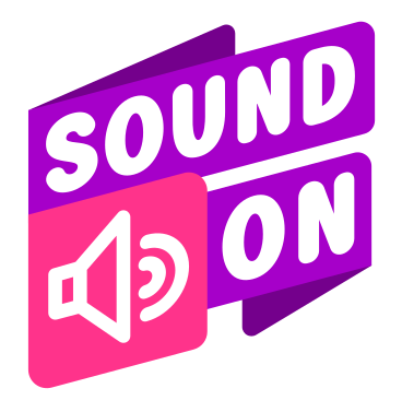 lettering sticker sound on tape  pink purple text PNG, SVG