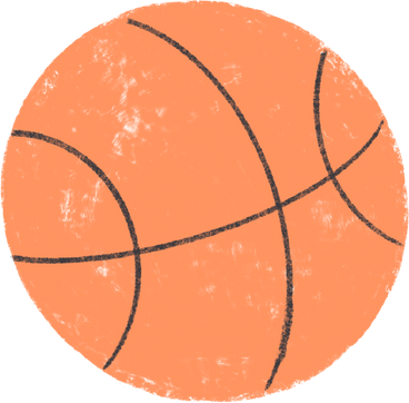 orange basketball PNG, SVG