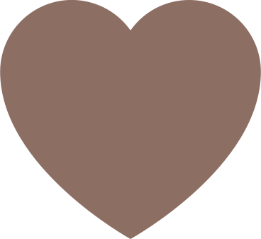Сердце коричневое в PNG, SVG