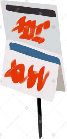 sign with red price tags Illustration in PNG, SVG