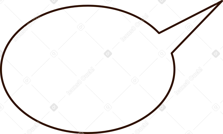 semicircular speech bubble Illustration in PNG, SVG