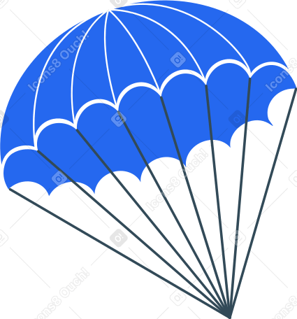 parachute Illustration in PNG, SVG