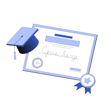 Certificate, medal and graduation cap PNG, SVG