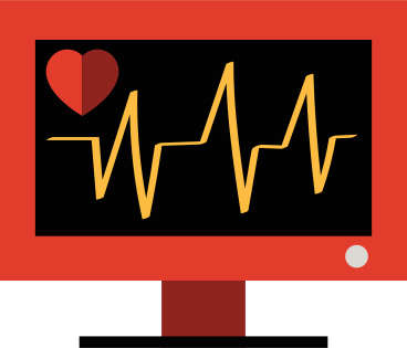Heart monitor PNG, SVG